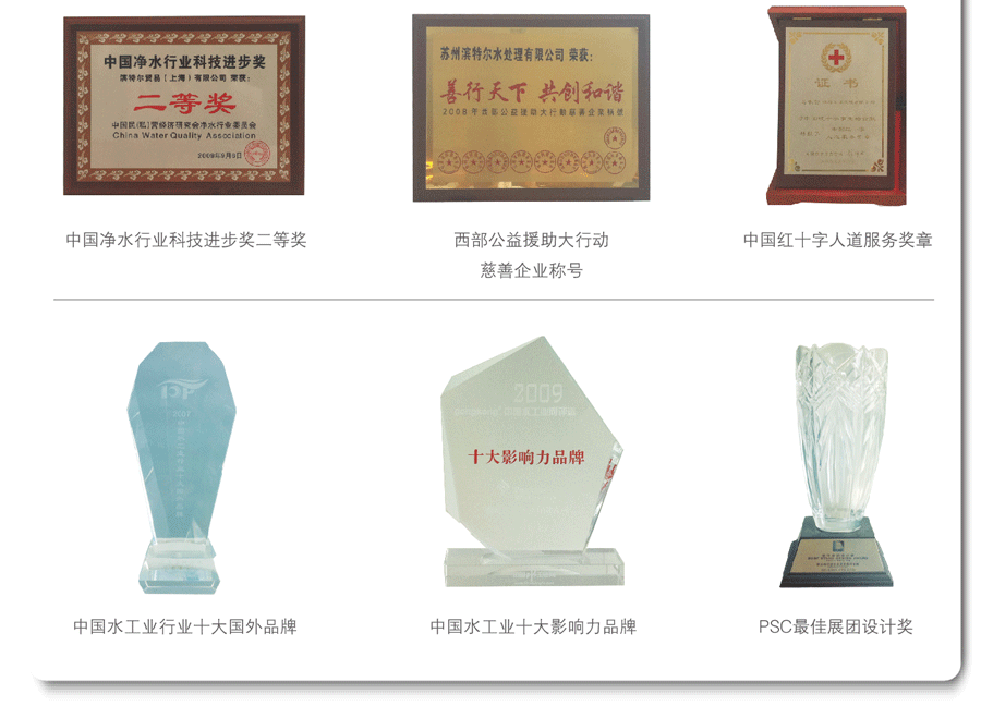 濱特爾公司榮譽(yù)