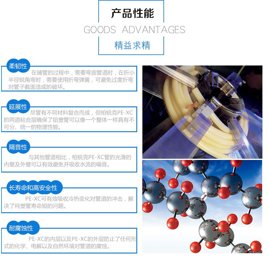 柏銳克地暖管產品性能