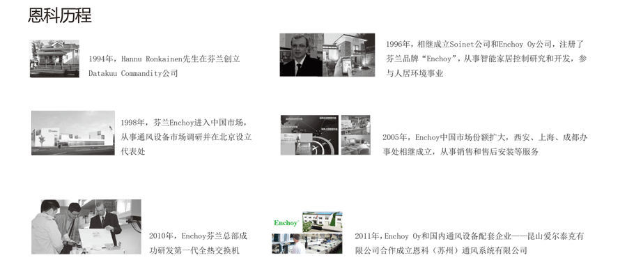 恩科新風公司發展歷程